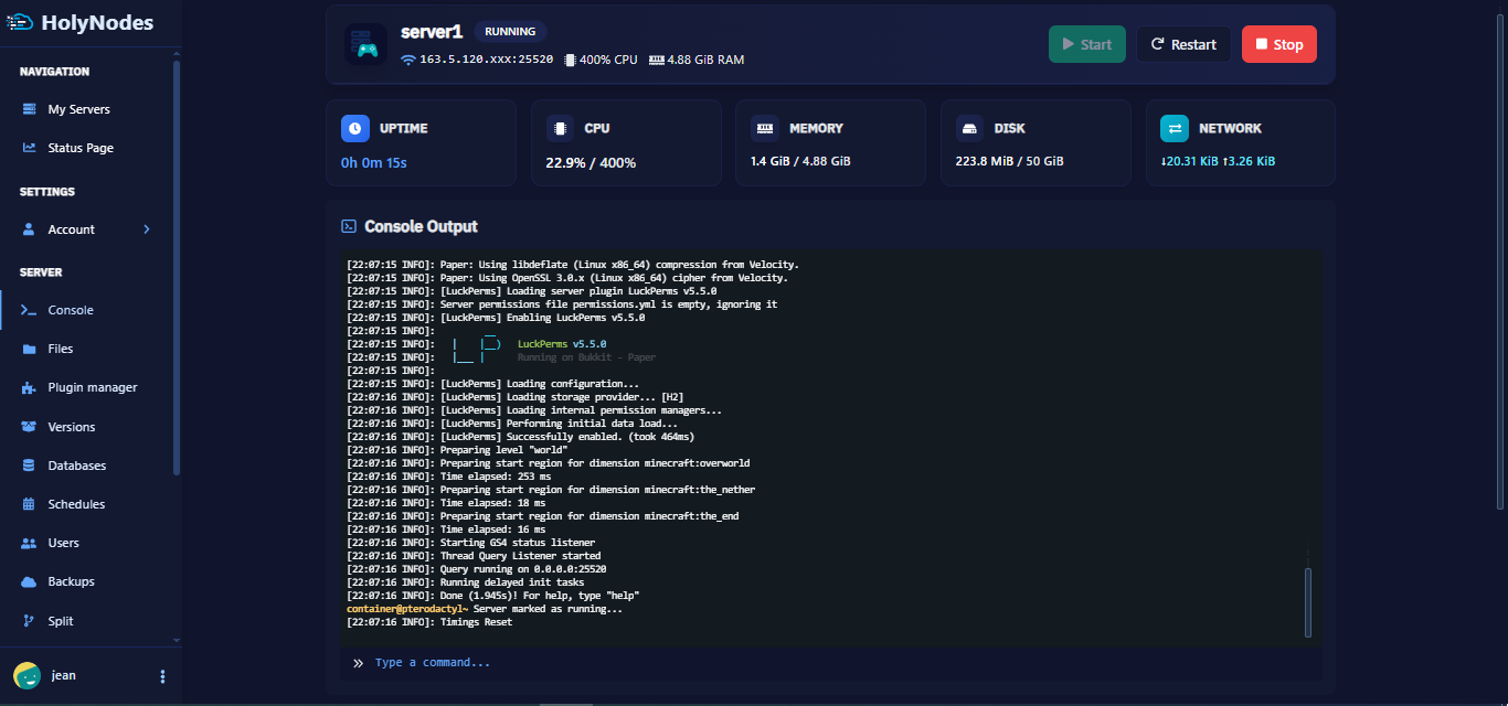 Game Server Hosting | Minecraft, Terraria & More - HolyNodes